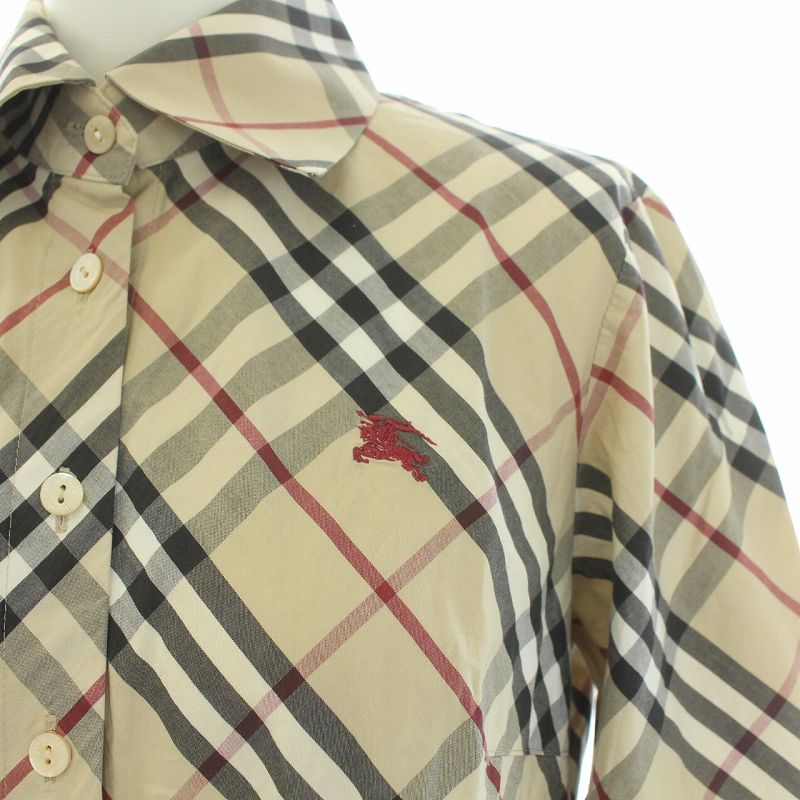 バーバリー ロンドン BURBERRY LONDON ノバチェック シャツ 七分袖 