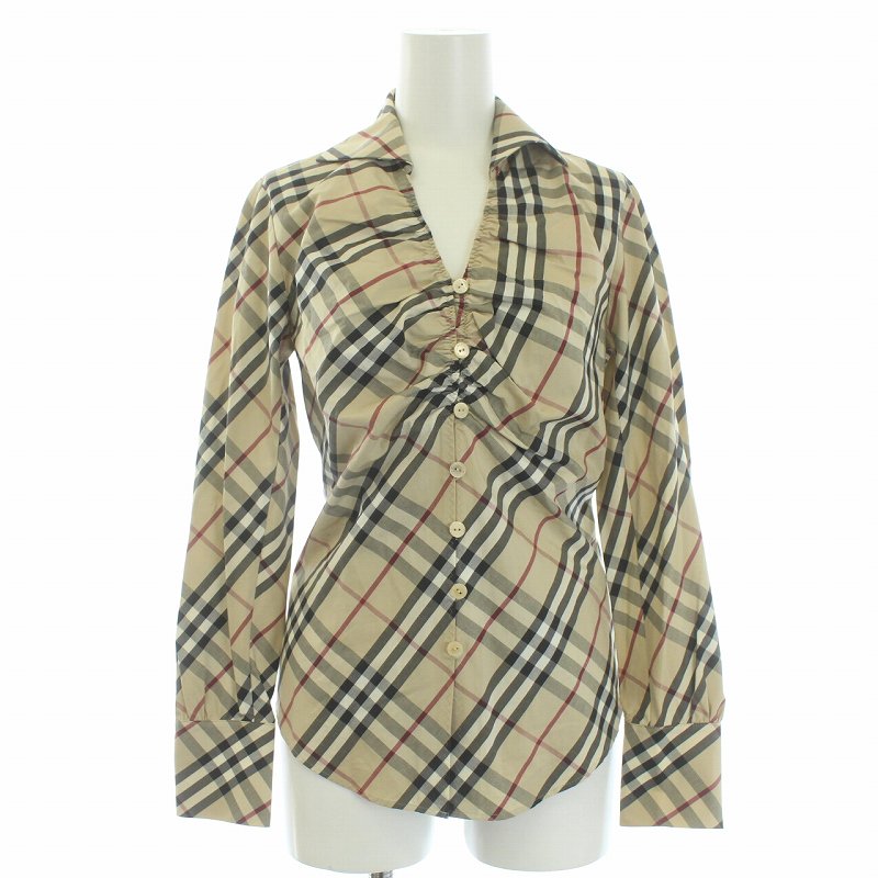 バーバリー ロンドン BURBERRY LONDON ノバチェック ブラウス シャツ 