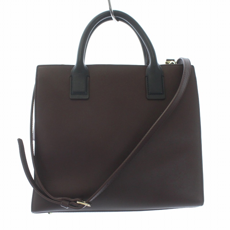 【美品】Paul Smith クロコ型押しダークレッド ハンドバッグ Paul Smith 本革 ハンドバッグ ブラック レディース R49210