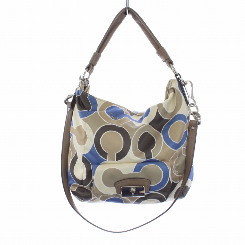 コーチ COACH オプアート ホーボー ショルダーバッグ トートバッグ  