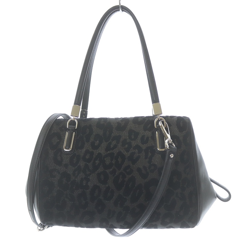 コーチ COACH ハンドバッグ ショルダーバッグ 2way レオパード ヒョウ 