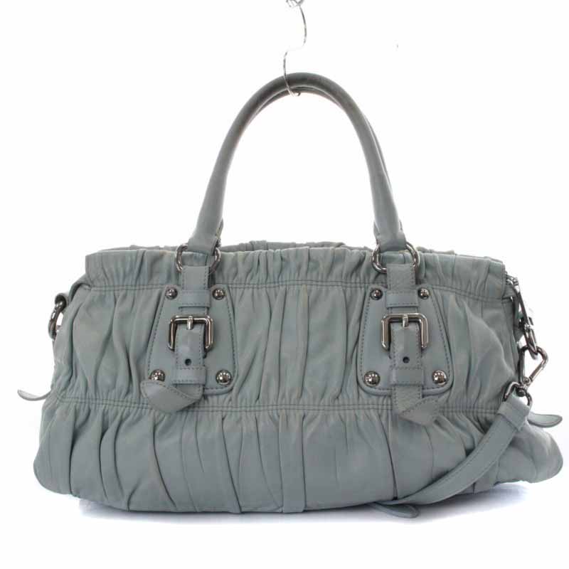 プラダ PRADA ギャザー 2way ハンドバッグ（PRADA(プラダ) ギャザー 