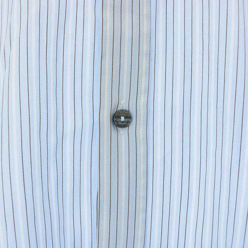 ✨️美品✨️ ドルチェアンドガッバーナ ドレスシャツ ストライプ 紺 美品】DOLCE&GABBANA 長袖ドレスシャツ ストライプ総柄 黒 39