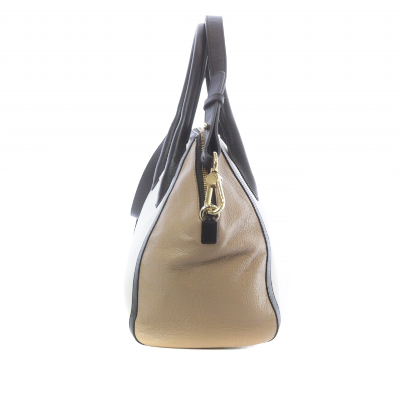フルラ FURLA ハンドバッグ ショルダーバッグ 2WAY レザー 白 茶 