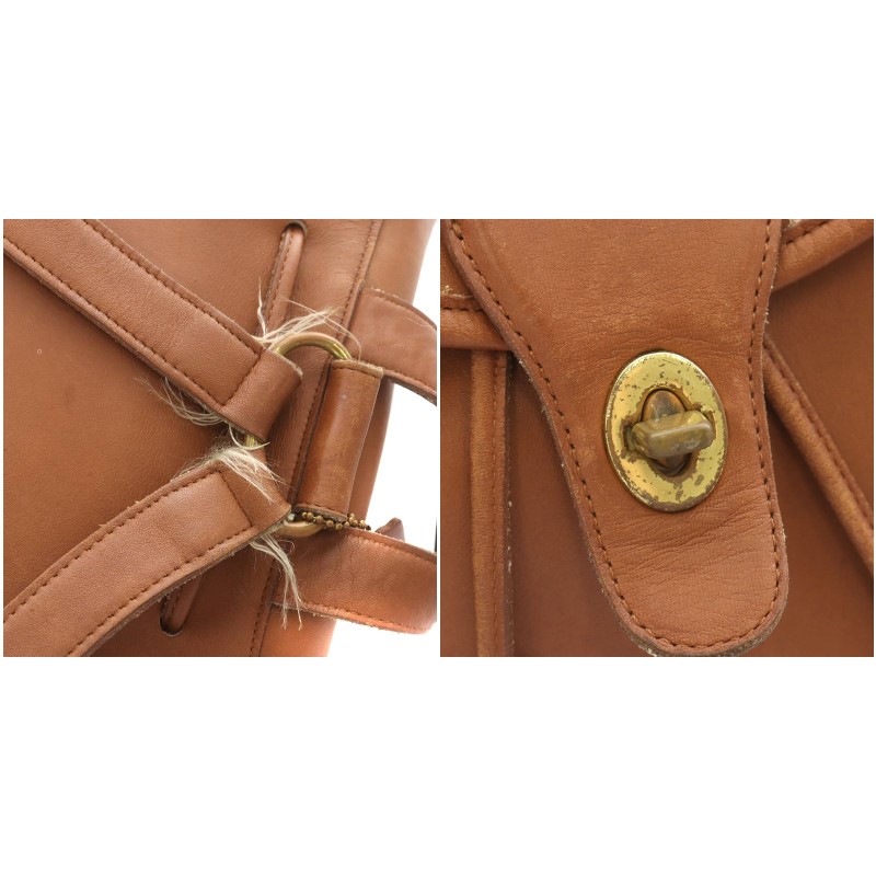 コーチ COACH オールドコーチ リュックサック デイパック 巾着 レザー  