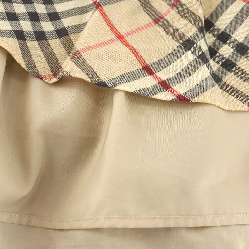 バーバリーブルーレーベル　フレアフリルスカート　ティアード　ノバチェック BURBERRY BLUE LABEL(バーバリーブルーレーベル) Nova check