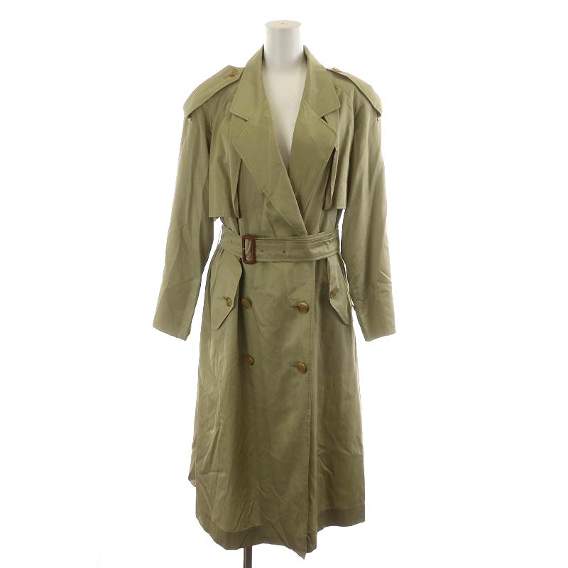 シルク】バーバリ【ロングコート】 バーバリー トレンチコート ロング