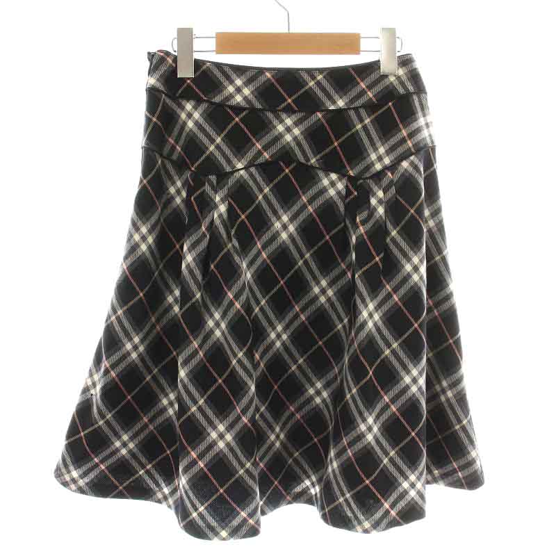 バーバリーブルーレーベル BURBERRY BLUE LABEL フレアスカート ひざ丈 
