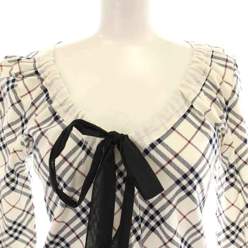 BURBERRY/バーバリーブルーレーベルのノバチェックリボン