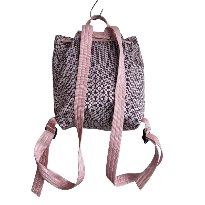 ロンシャン　巾着型リュック ロンシャン LONGCHAMP 総柄 巾着 リュックサック デイバッグ ピンク