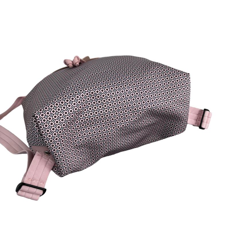 ロンシャン LONGCHAMP 総柄 巾着 リュックサック デイバッグ ピンク