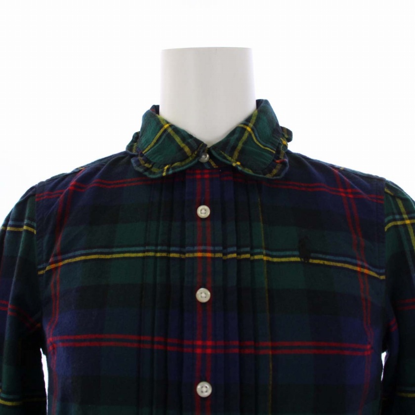 ポロ ラルフローレン POLO RALPH LAUREN シャツ ワンピース 長袖 ひざ 
