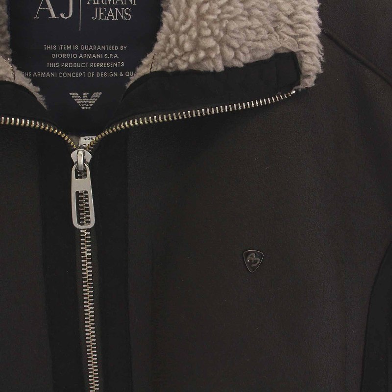アルマーニ ジーンズ ARMANI JEANS フェイクムートン ジャケット 