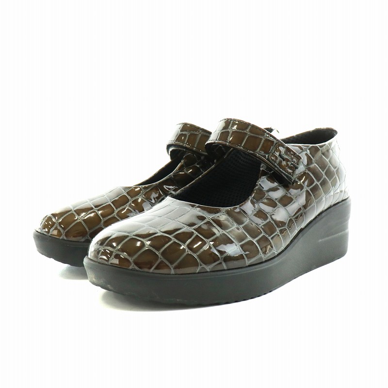 ルコ ライン RUCO LINE スニーカー シューズ ウェッジソール エナメル  