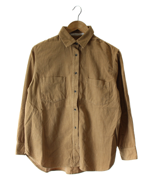 フレームワーク Framework チュニック シャツ カジュアル コーデュロイ 長袖 F 茶色 Sr28 レディース 160 ベクトルパーク