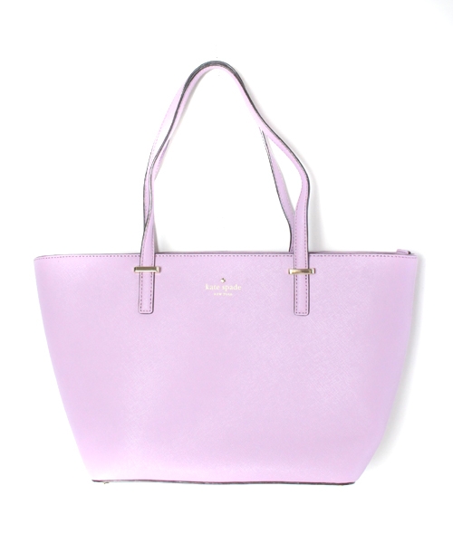 ケイトスペード KATE SPADE ハンドバッグ トート レザー 薄紫 