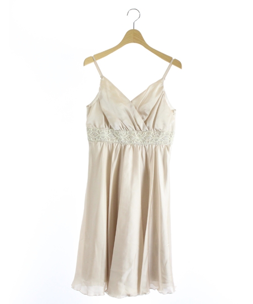 エフデ Ef De キャミワンピース ひざ丈 レース 9 ライトベージュ Mr11 レディース 160 ベクトルパーク