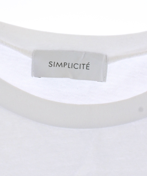 シンプリシテェ Simplicite 19ss ワンピース 半袖 ロング カットソー F 白 ホワイト Mr13 レディース 160 ベクトルパーク