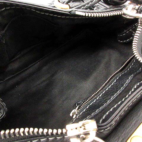 限定モデル Chloe パディントン ハンドバッグ 南京錠 ブラック レザー クロエ CHLOE ミニパディントン バッグ ハンド レザー カデナ