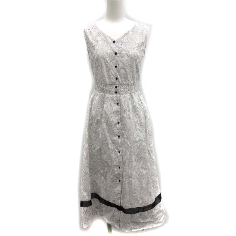 ジャスグリッティー Jusglitty 19ss 配色ペイズリーワンピースノースリーブ ロング ミモレ丈 花柄 フローラル 0xs 白 ホワイト 黒 ブラック St D レディース 160 ベクトルパーク ジャスグリッティー Jusglitty 19ss 配色ペイズリーワンピースノースリーブ ロング ミモレ丈 花柄 フローラル 0xs 白 ホワイト 黒 ブラック St D レディース 160 ベクトルパーク