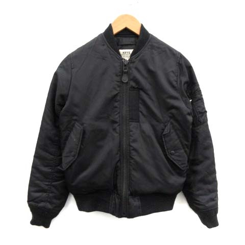キッフェ Kiffe フライトジャケット Ma 1 ブルゾン 中綿 F 黒 ブラック Oi D メンズ 160 ベクトルパーク