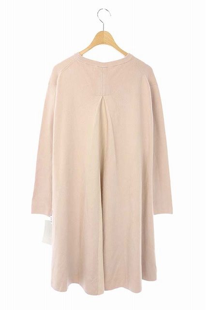 未使用品 セルフォード Celford 21ss New Year Special Knit Dress バイカラーａラインニットワンピース ひざ丈 長袖 36 ピンク ベージュ Df レディース 160 ベクトルパーク