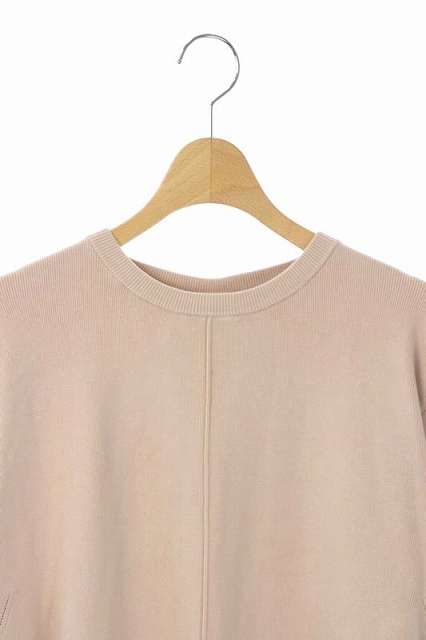 未使用品 セルフォード Celford 21ss New Year Special Knit Dress バイカラーａラインニットワンピース ひざ丈 長袖 36 ピンク ベージュ Df レディース 160 ベクトルパーク