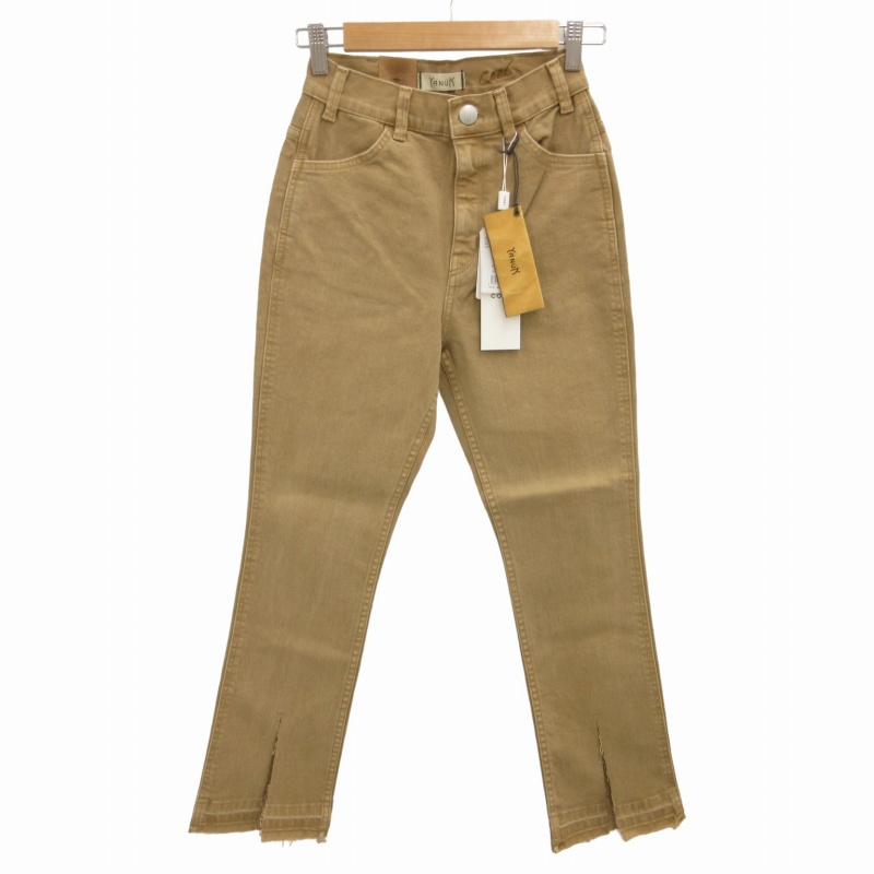 未使用品 ヤヌーク YANUK × コエル COEL スリットデニムパンツ  