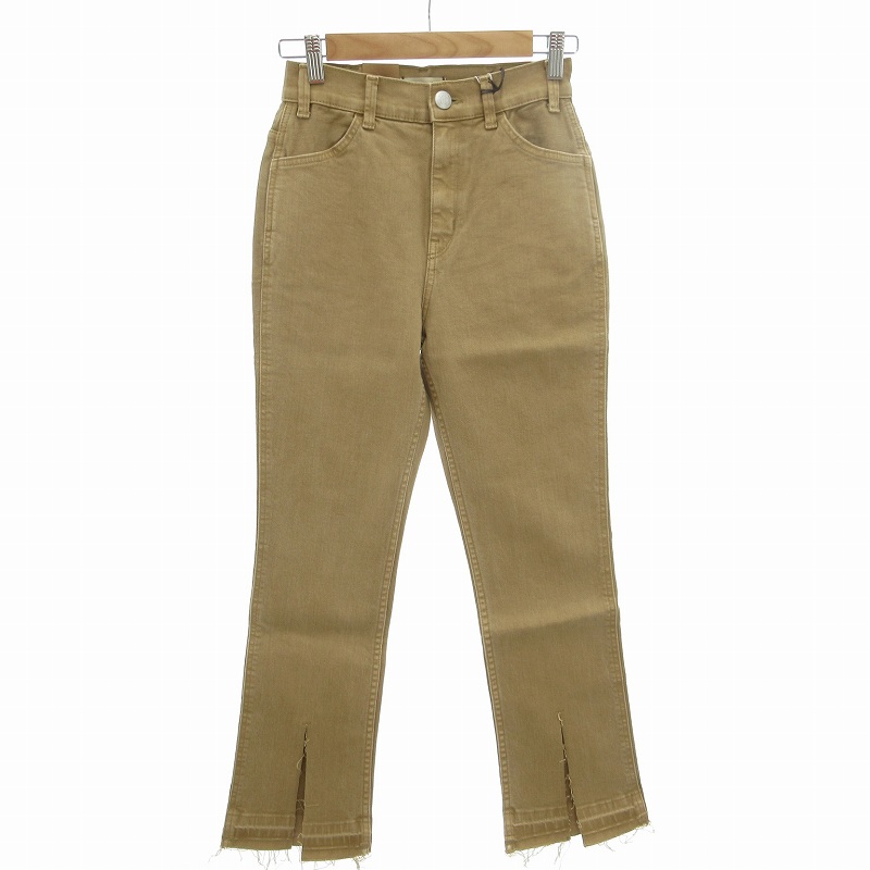 未使用品 ヤヌーク YANUK × コエル COEL スリットデニムパンツ  