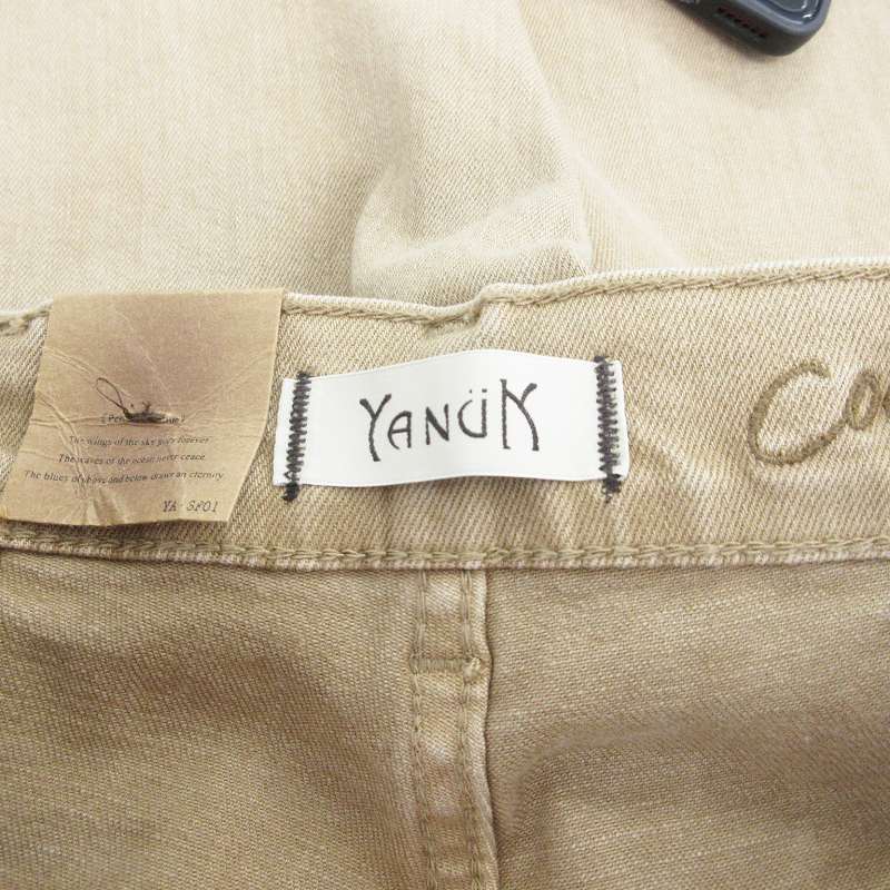 未使用品 ヤヌーク YANUK × コエル COEL スリットデニムパンツ  