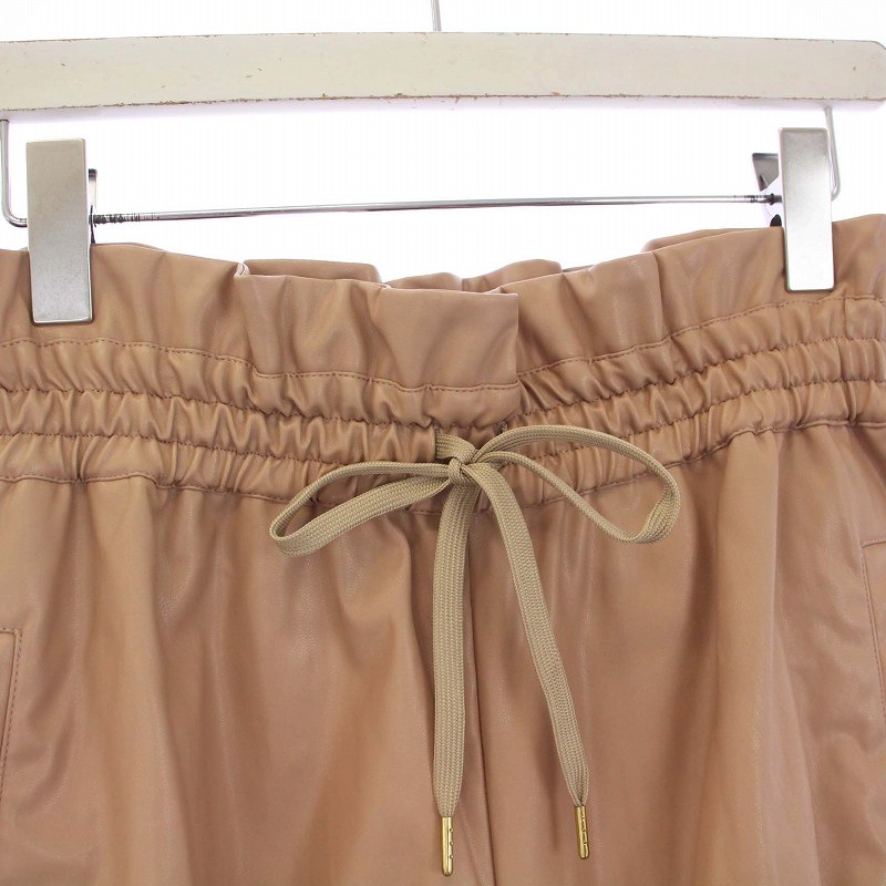 未使用品 コエル COEL タグ付き フェイクレザートラックパンツ  