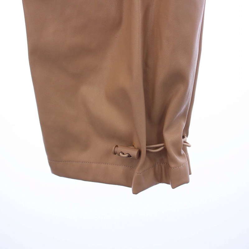 未使用品 コエル COEL タグ付き フェイクレザートラックパンツ  