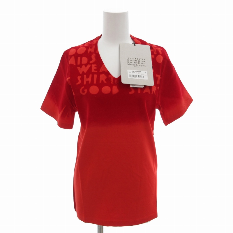 Maison Margiela 赤 Tシャツ サイズ44 新品未使用 Maison Margiela（メゾンマルジェラ）Tシャツ・カットソー 赤