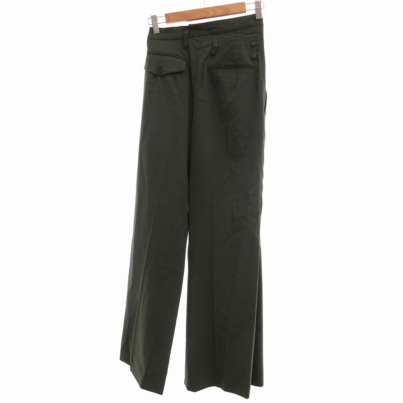 open yy フレアパンツ ダークグリーン　オリーブカーキ 楽天市場】カーキ KHA:KI ソフト フレアパンツ イージーパンツ