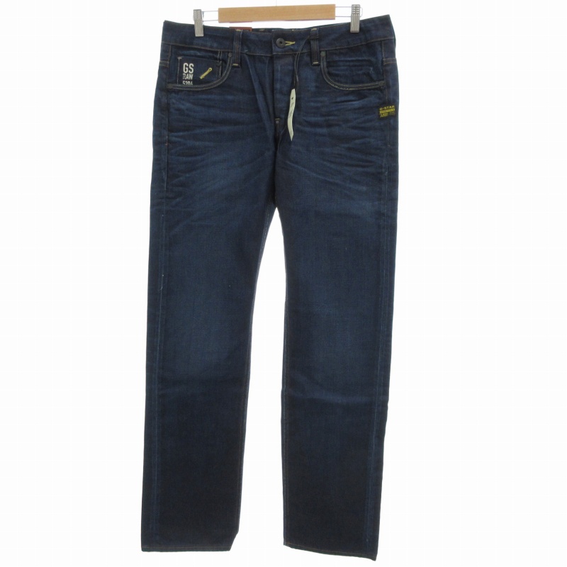 未使用品 G-Star RAW ATTACC LOW STRAIGHT WISK DENIM MEDIUM AGED 