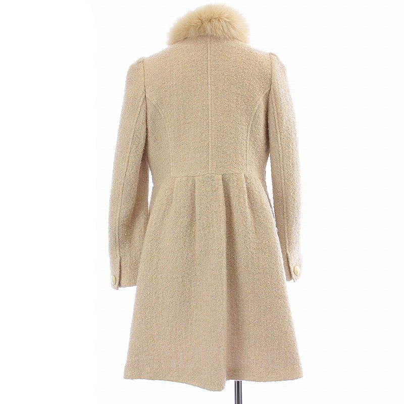 JILLSTUART ファーコート（ジルスチュアート JILL STUART ノーカラー  