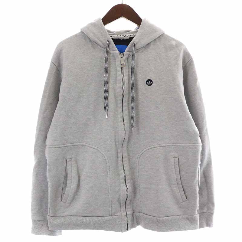 adidas メンズ ジップアップパーカー O グレー新品 ☆在庫処分★ アディダス パーカー トップス ジップアップ スウェット 裏起毛