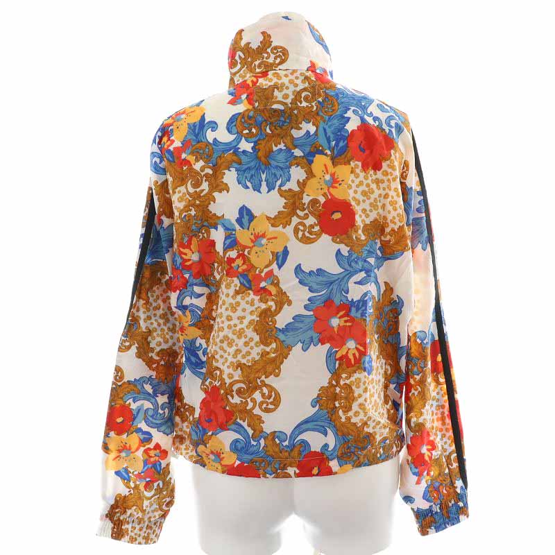 アディダスオリジナルス adidas originals HER STUDIO LONDON トラックジャケット ナイロンジャケット ショート丈  ハイネック スタンドカラー ジップアップ 花柄 スリーライン S マルチカラー GN3357 /YI12 □OM レディース  163-102305200004 | ベクトルパーク