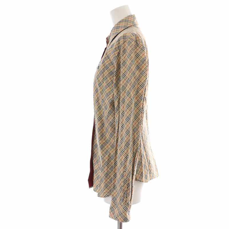 BURBERRY BLUE LABEL 長袖シャツ ベージュ サイズ40(L) BURBERRY BLUE LABEL 長袖シャツ ベージュ サイズ40(L) - メルカリ