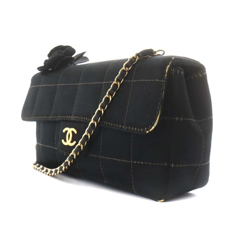 シャネル CHANEL チョコバー カメリア ココマーク ショルダーバッグ  