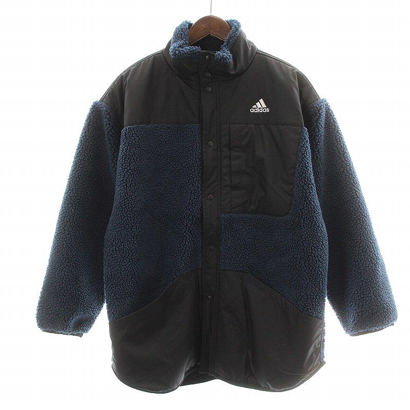 アディダス adidas フリースジャケット PRSVE ボア スタンドカラー 