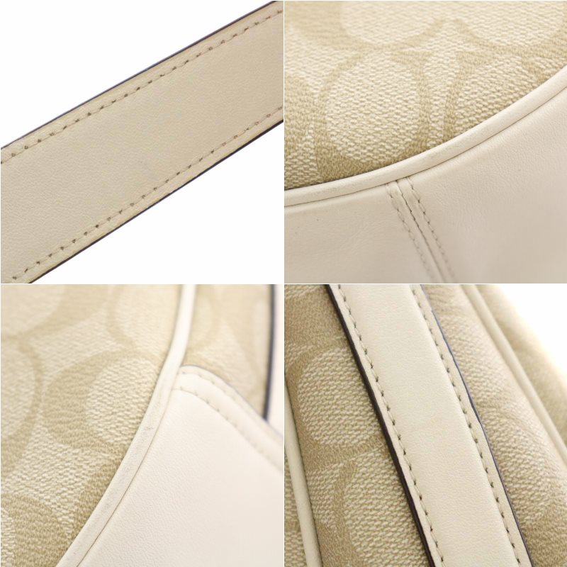 COACH コーチ ベージュ オフホワイト F58288 ワンショルダー COACH コーチ ベージュ オフホワイト F58288 ワンショルダー 極美品