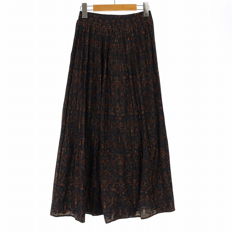 プリーツプリーズ サイズ3 10月新作 WARP スカート 黒 プリーツ