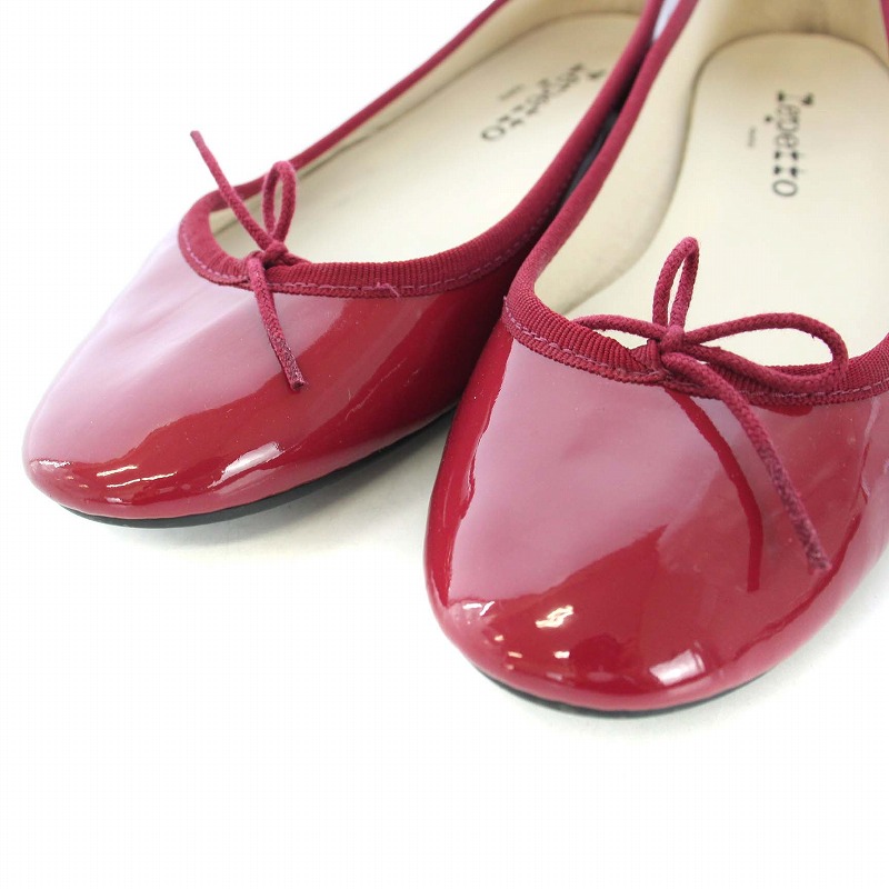 Repetto(レペット) バレエシューズ 赤レッドエナメル