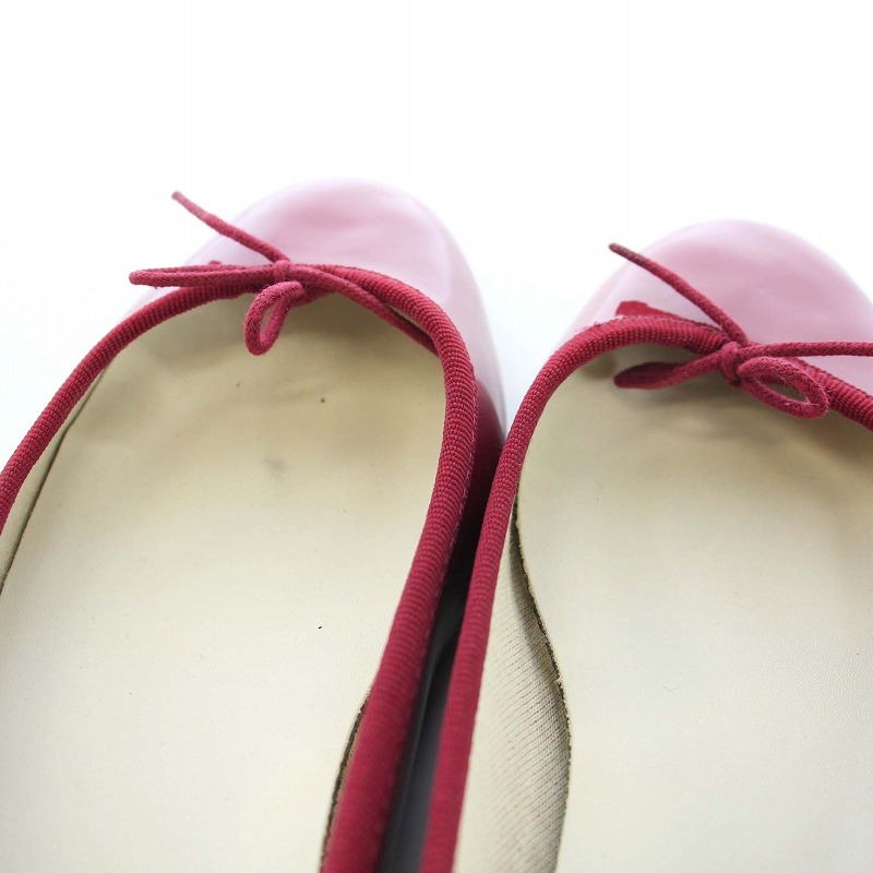 レペット Repetto バレエシューズ フラットシューズ エナメル リボン