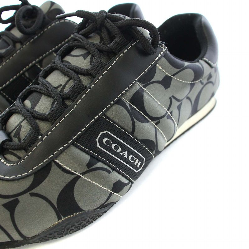 新品コーチスニーカー 黒 7M