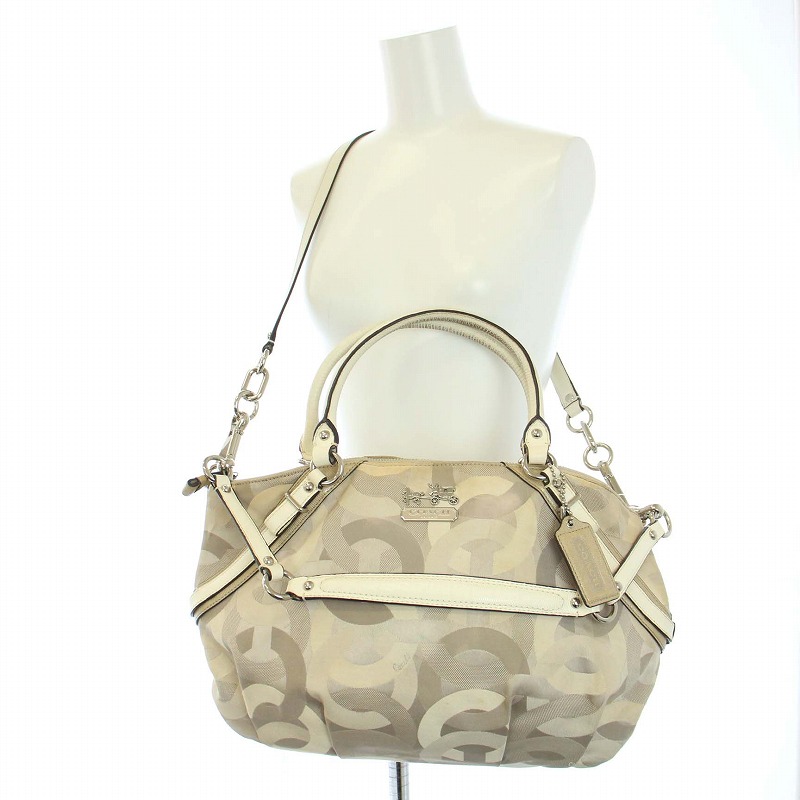 コーチ COACH オプアート ショルダーバッグ トートバッグ 3WAY