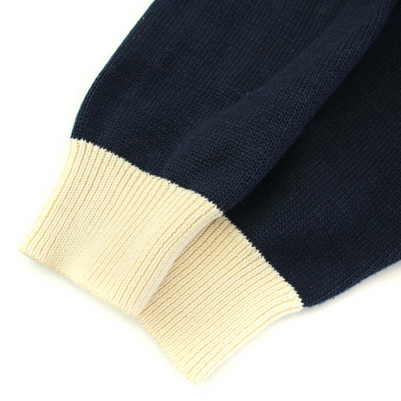 ポロラルフローレン ネイビー ニット コットンカーディガン ワッペン ポロ ラルフローレン POLO RALPH LAUREN ニットカーディガン
