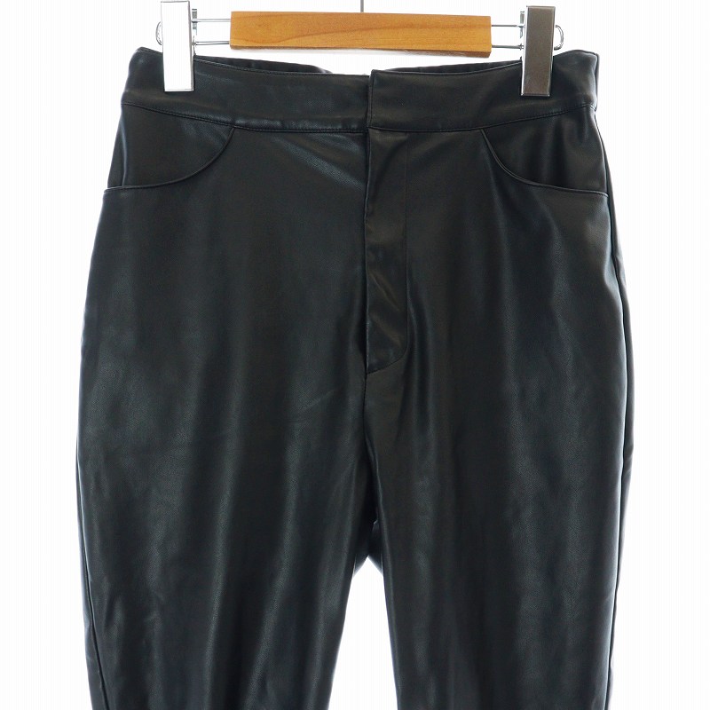 uncrave エコレザーレギンスパンツ アンクレイヴ UNCRAVE 21AW エコレザー レギンスパンツ フェイク