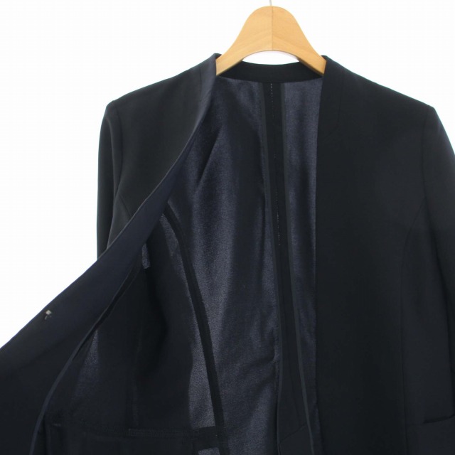 GREEN LABEL RELAXING ノーカラー ジャケット ネイビー 36